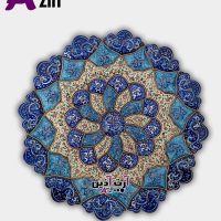 بشقاب دیوارکوب میناکاری اصفهان ۲۵ سانتی