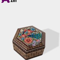 جعبه جواهر خاتم کاری اصفهان سایز کوچک