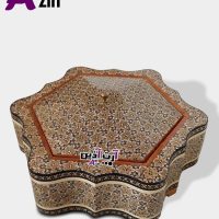 شکلات خوری خاتم کاری اصفهان توراش شش گوش دالبر